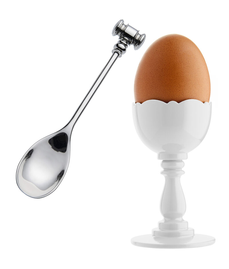 ALESSI EGG CUP WITH SPOON Dressed MW14